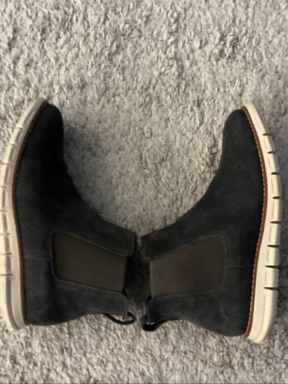 Bruno Marc Suede Chukka Boots grey size 9. Business casual preppy tennis prep - Picture 5 of 9